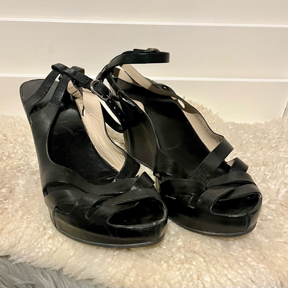 AGL, Attilio Giusti Leombruni, Black Sandals, Wmn EU 38 1/2